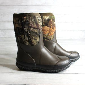 Bogs Boy's Waterproof Winter Snow Rain Boots Youth Size 3 Brown Camo